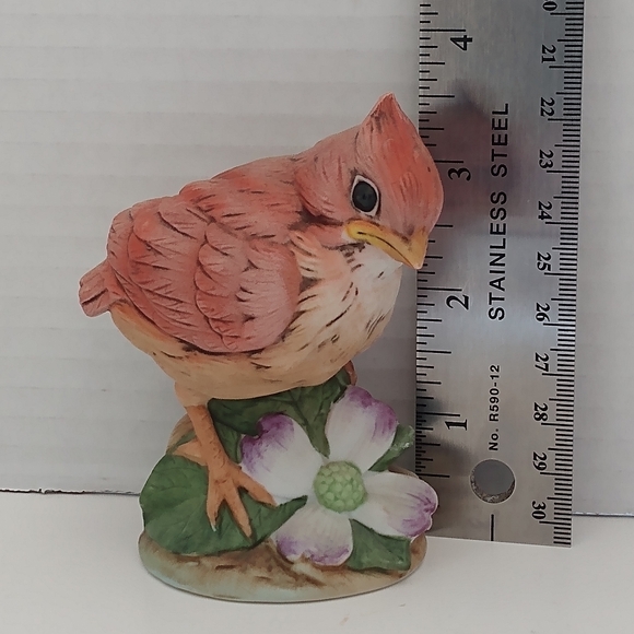 Vintage Baby Cardinal Ceramic Bird Figure - Picture 9 of 9